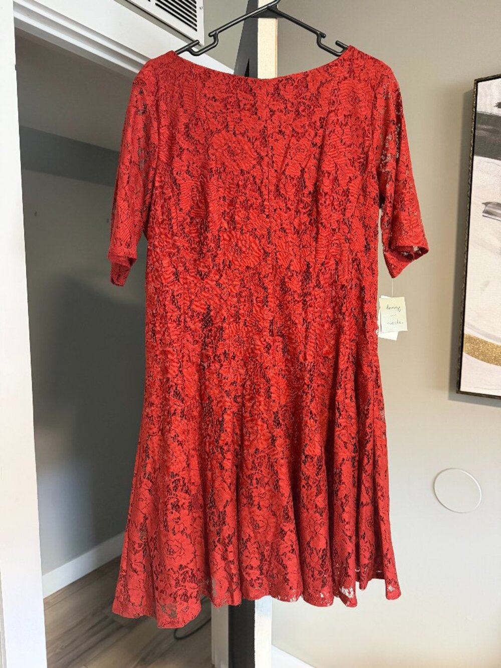 Rust Color Crochet Dress sz 18